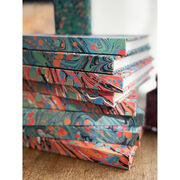 JMW Turner inspired marbled red notebook